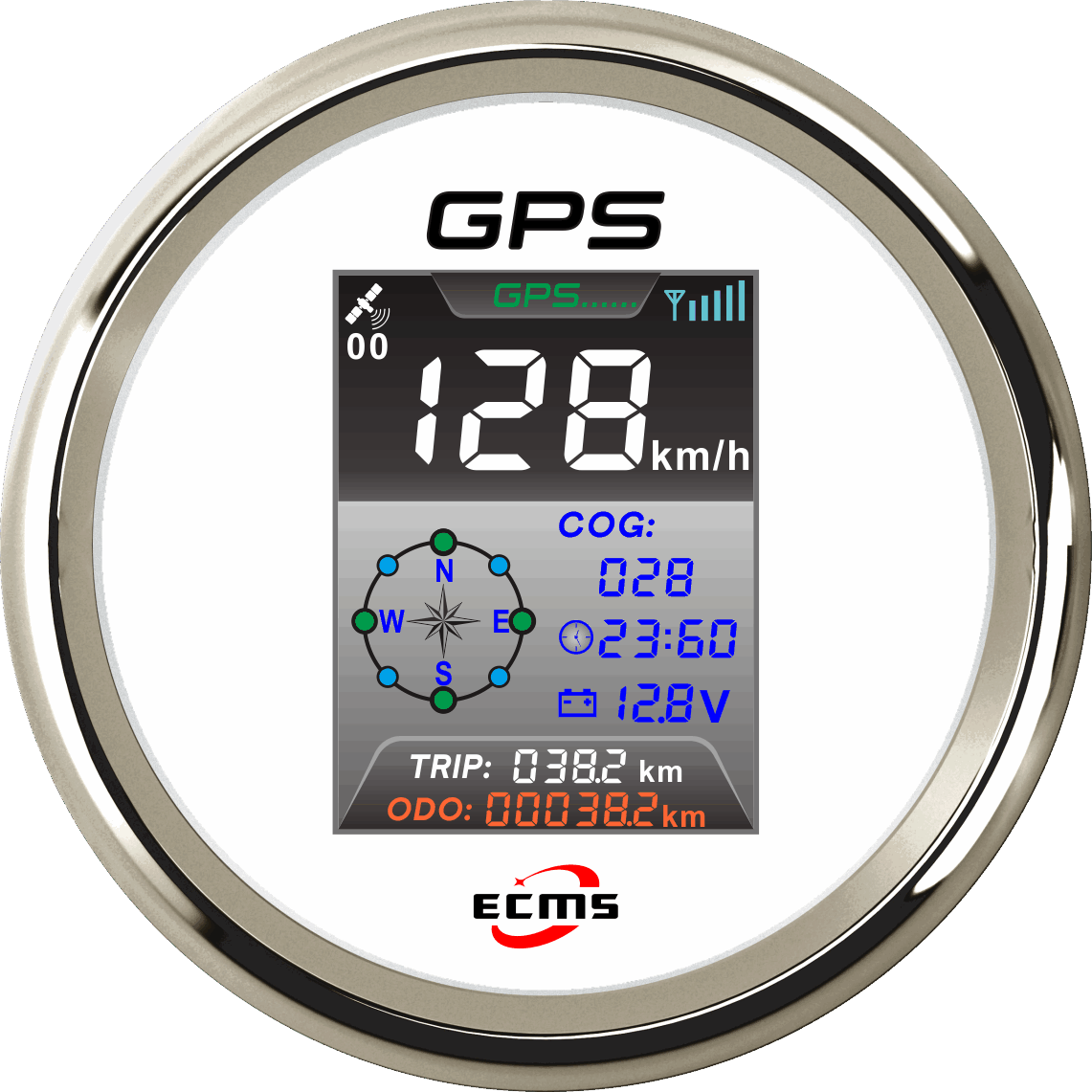 ECP/ECP2-GPS速度表（彩屏-帶時鐘）