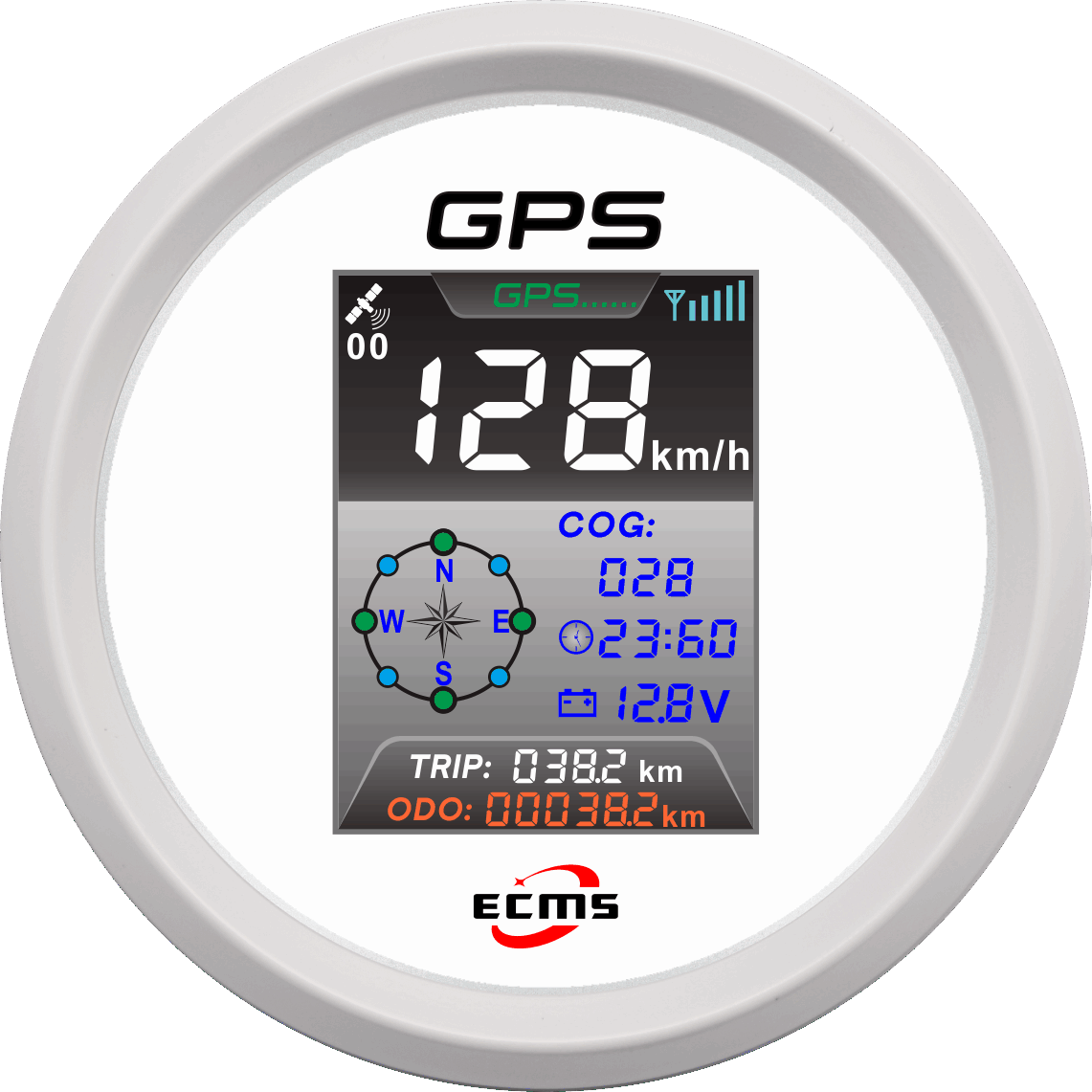 ECP/ECP2-GPS速度表（彩屏-帶時鐘）